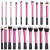 Sedona Amazing 20 Pieces soft hair dense Pink makeup brush complete set  Professional High Quality