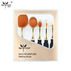 5 Pieces Oval Makeup Brush Set Gift Makeup Brushes