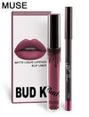 BUD K Lipstick Sets Long  Lasting Matte Liquid Lipstick+velvet Lips Pencil Makeup