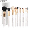 ZOREYA Brand Makeup Brushes 12pc Professional Make Up Brush set With Cylinder High Quality 2017